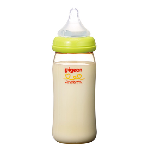 母乳実感®哺乳びん プラスチック製 240ml(オレンジイエロー、ライト